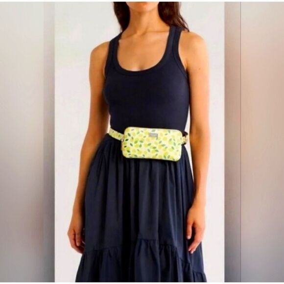 NWT KATE SPADE NEW YORK LEATHER LEMON PRINT FANNY PACK BELT BAG S/M - Picture 4 of 13